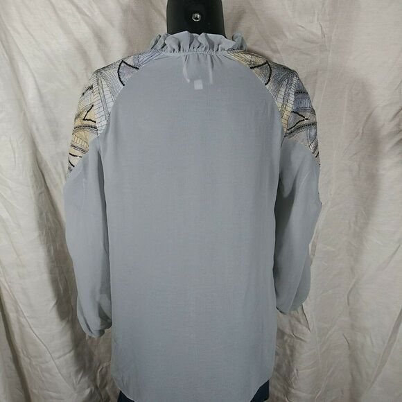 Sains by Anthropologie Sheer Boho Blouse - S - Picture 2 of 5